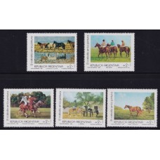 ARGENTINA 1988 GJ 2414/8 SERIE COMPLETA DE ESTAMPILLAS NUEVAS MINT U$ 2,50